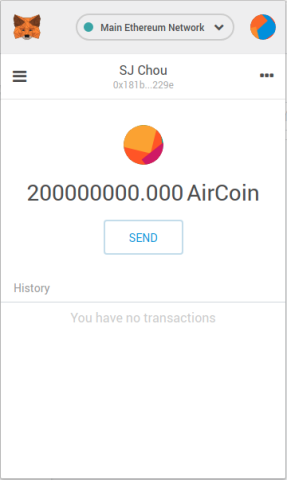 air coin release 以太坊發幣