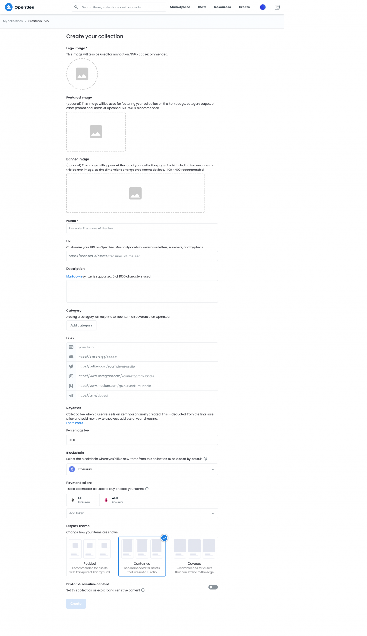 opensea.io-nft-2.1-create-collections