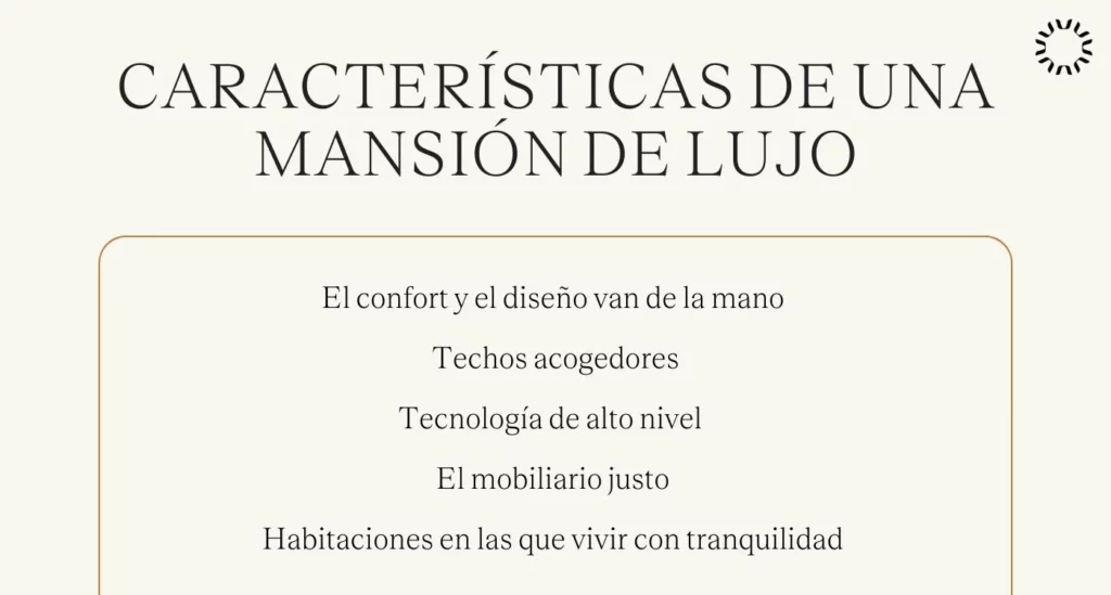 Características de una mansión de lujo