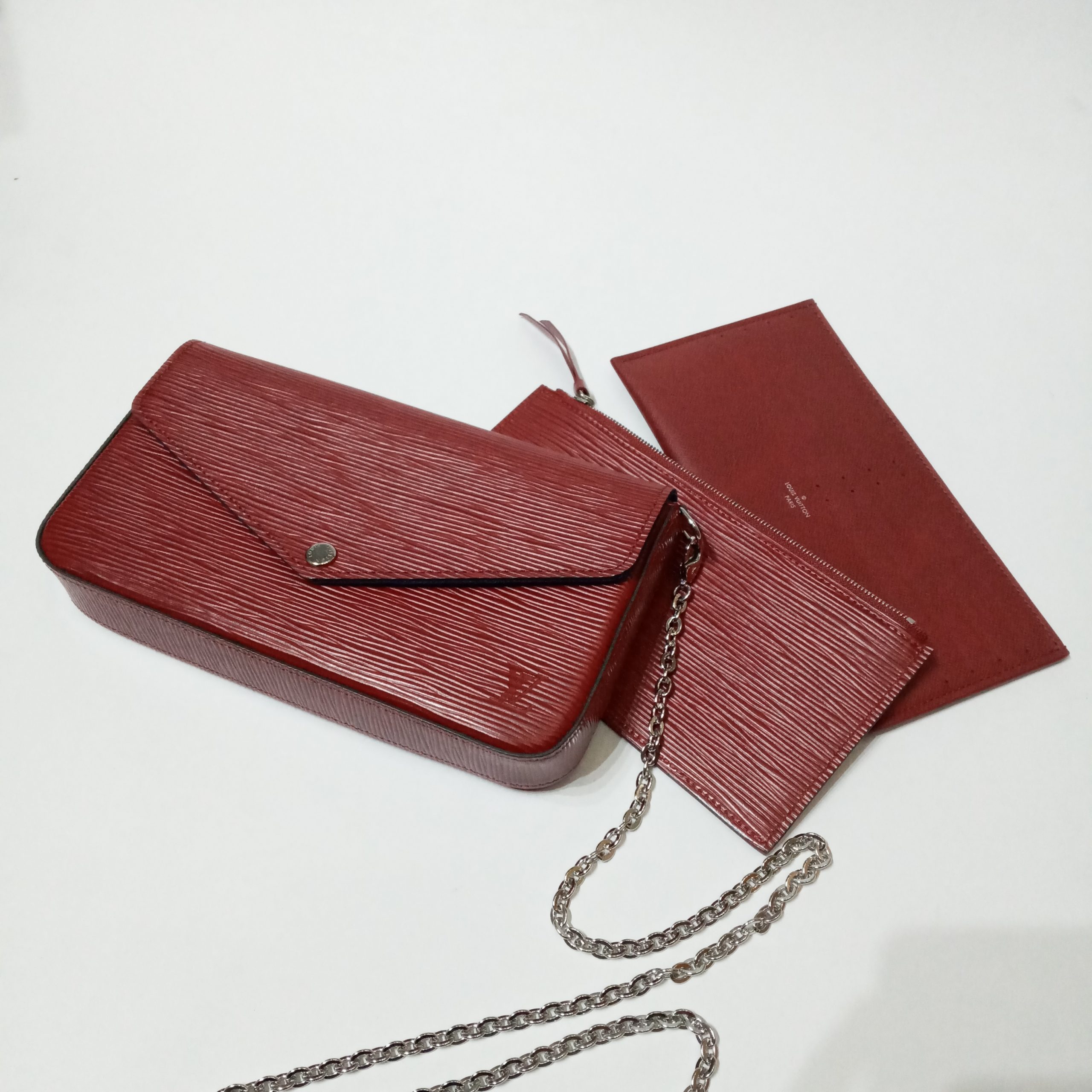 Louis Vuitton Epi Pochette Felicie Cherry Berry