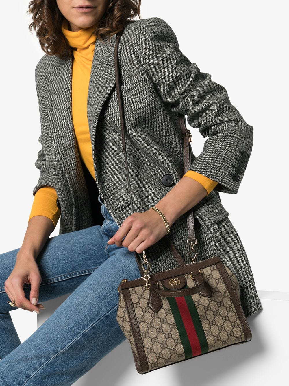 Gucci Ophidia Small GG Supreme Canvas Tote Bag - BrandConscious Authentics