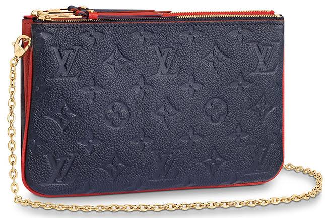 Review of the Louis Vuitton Double Zip Pochette in Marine Rouge