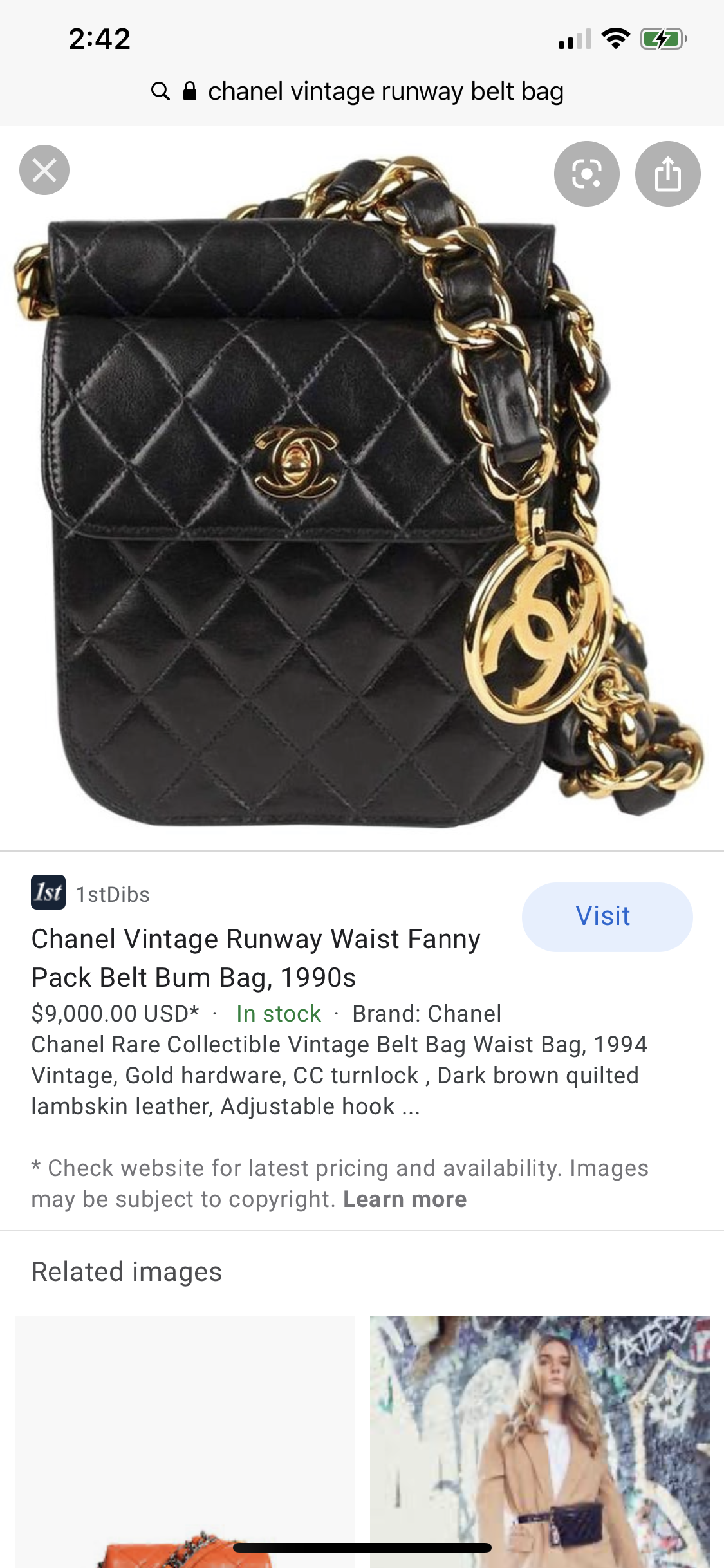 Womens Chanel Belt bags waist bags and fanny packs from 550  Lyst