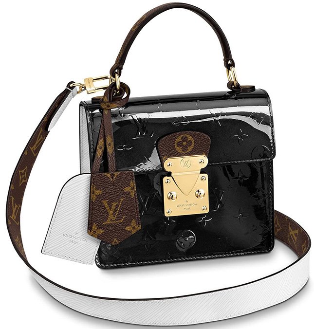 Louis Vuitton Vernis Monogram Spring Street Bag - Black Handle