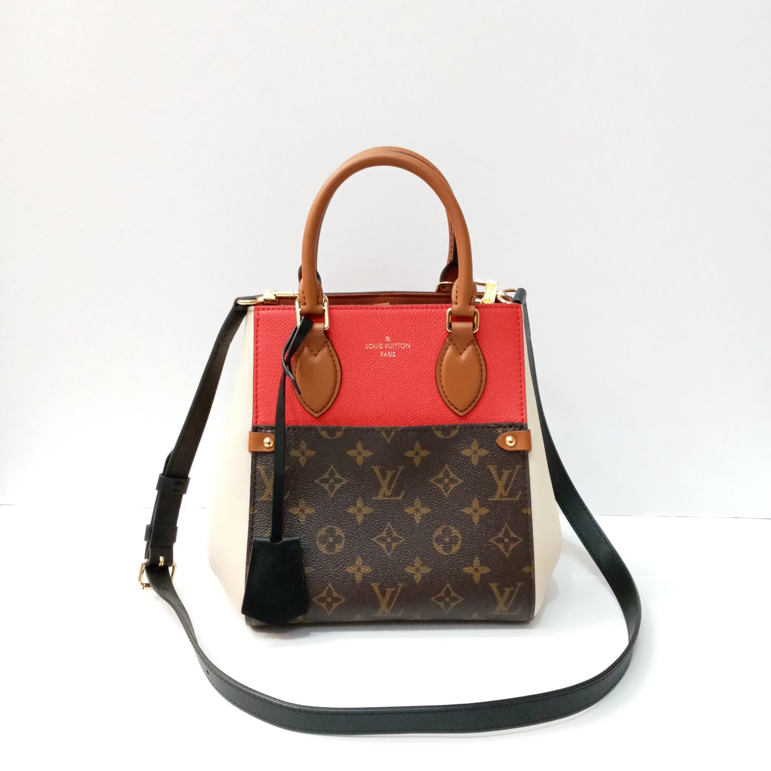 Louis Vuitton Vintage - Monogram Fold Tote PM Bag - Brown Red