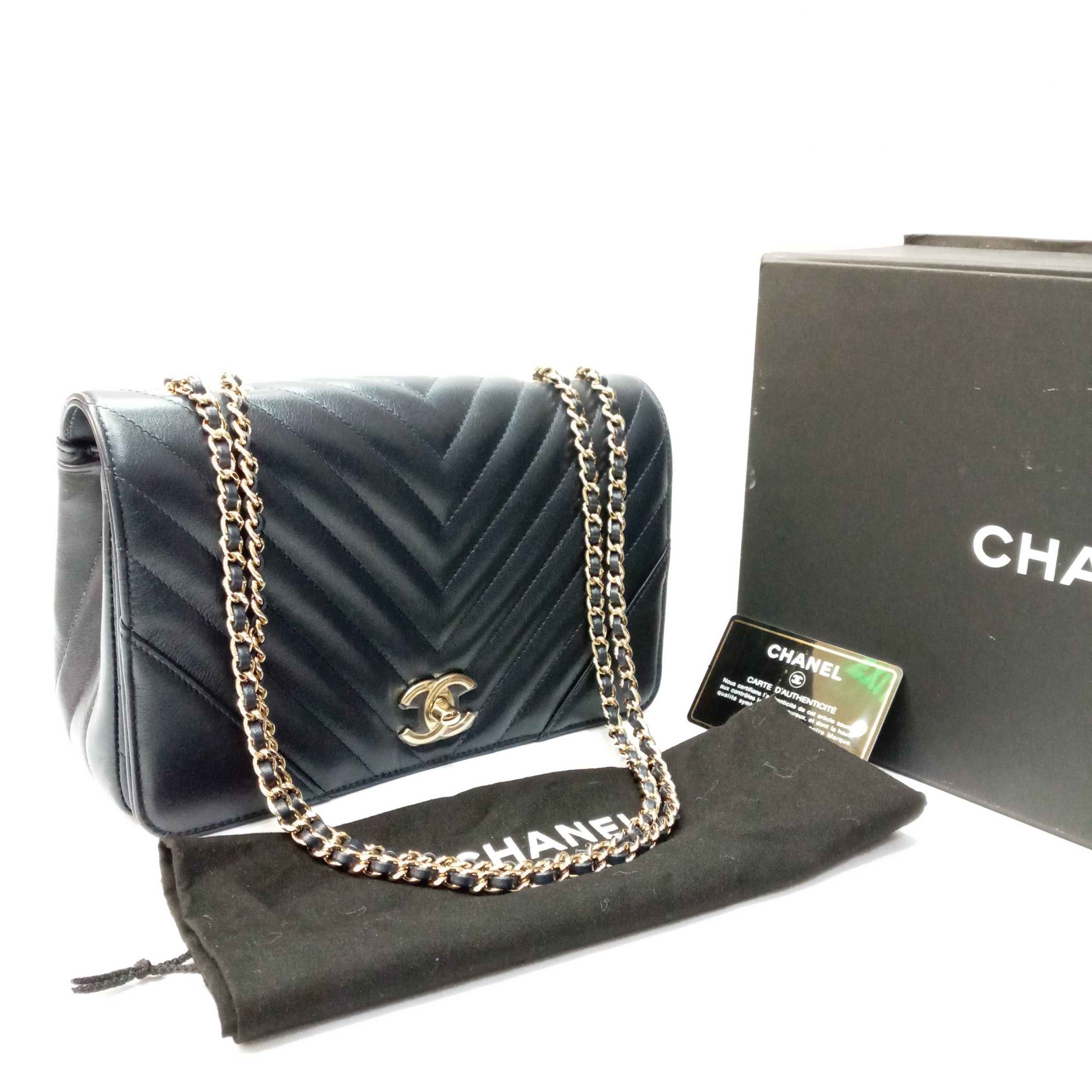 Chanel Statement Flap GHW Small