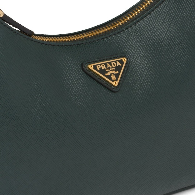 PRADA Re-Edition 2005 Saffiano Leather Shoulder Bag Green