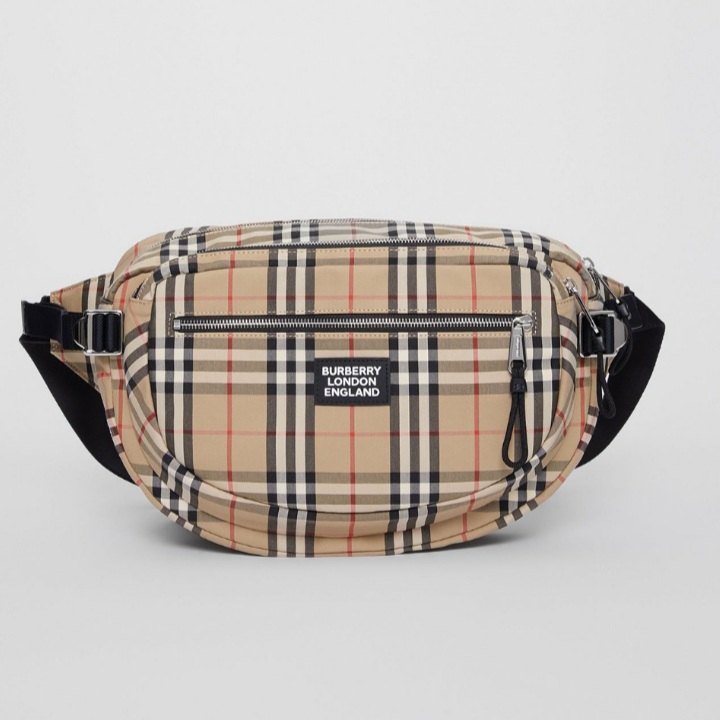 Burberry Medium Vintage Check Cotton Cannon Bumbag Archieve Beige ...