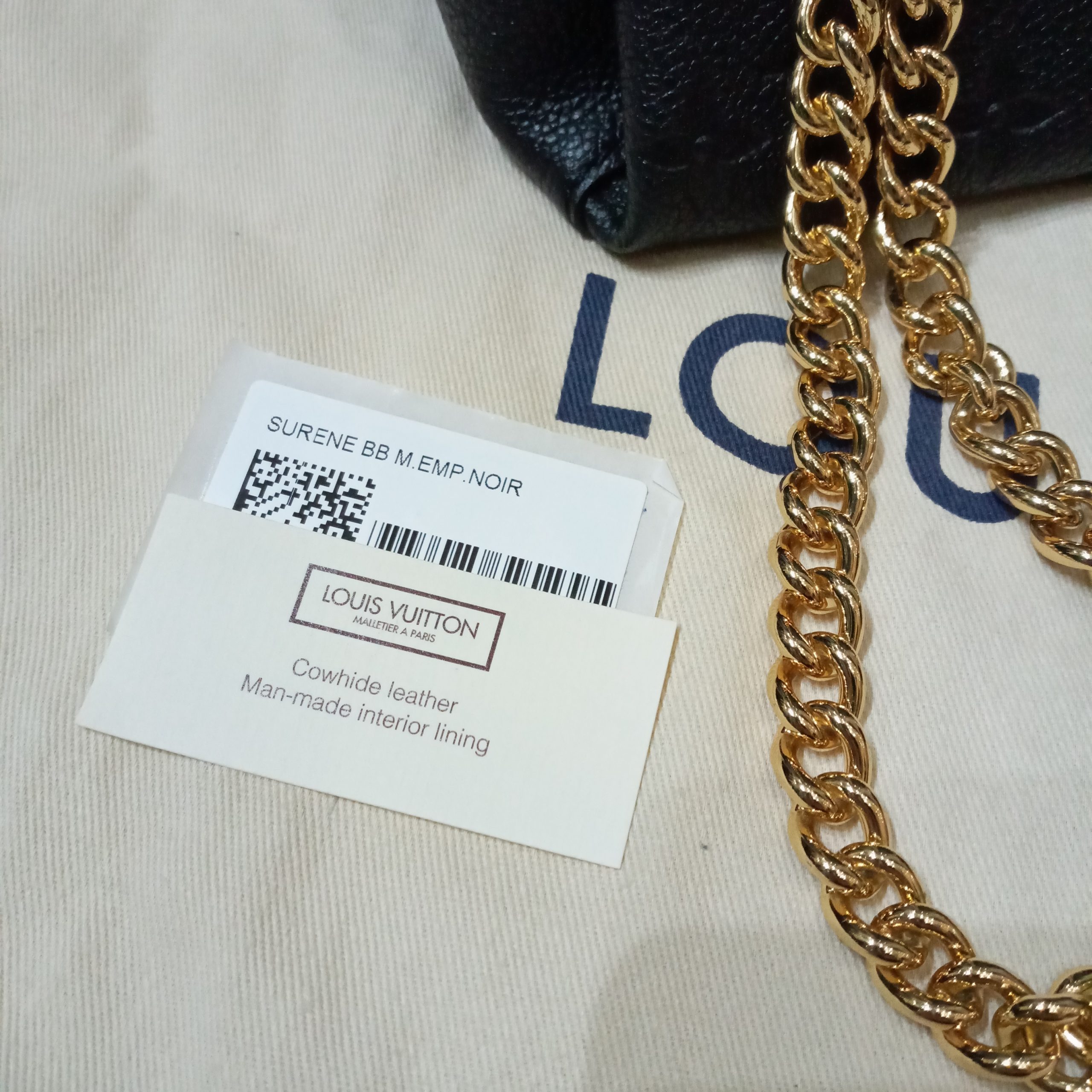 Louis Vuitton Surene BB Monogram Empreinte Chain Shoulder Bag Marine R –  Gaby's Bags