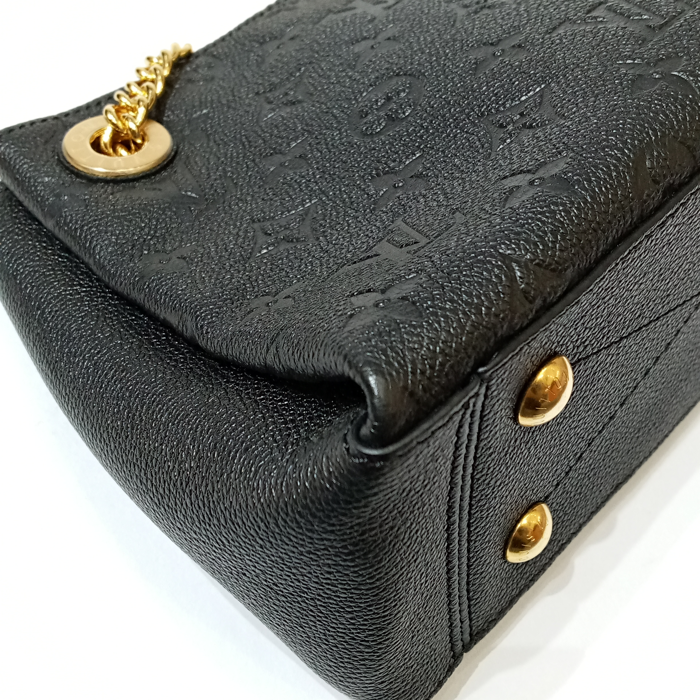 Louis Vuitton, Bags, Louis Vuitton M43748 Surene Bb Monogram Empreinte  Noir Chain Shoulder Bag