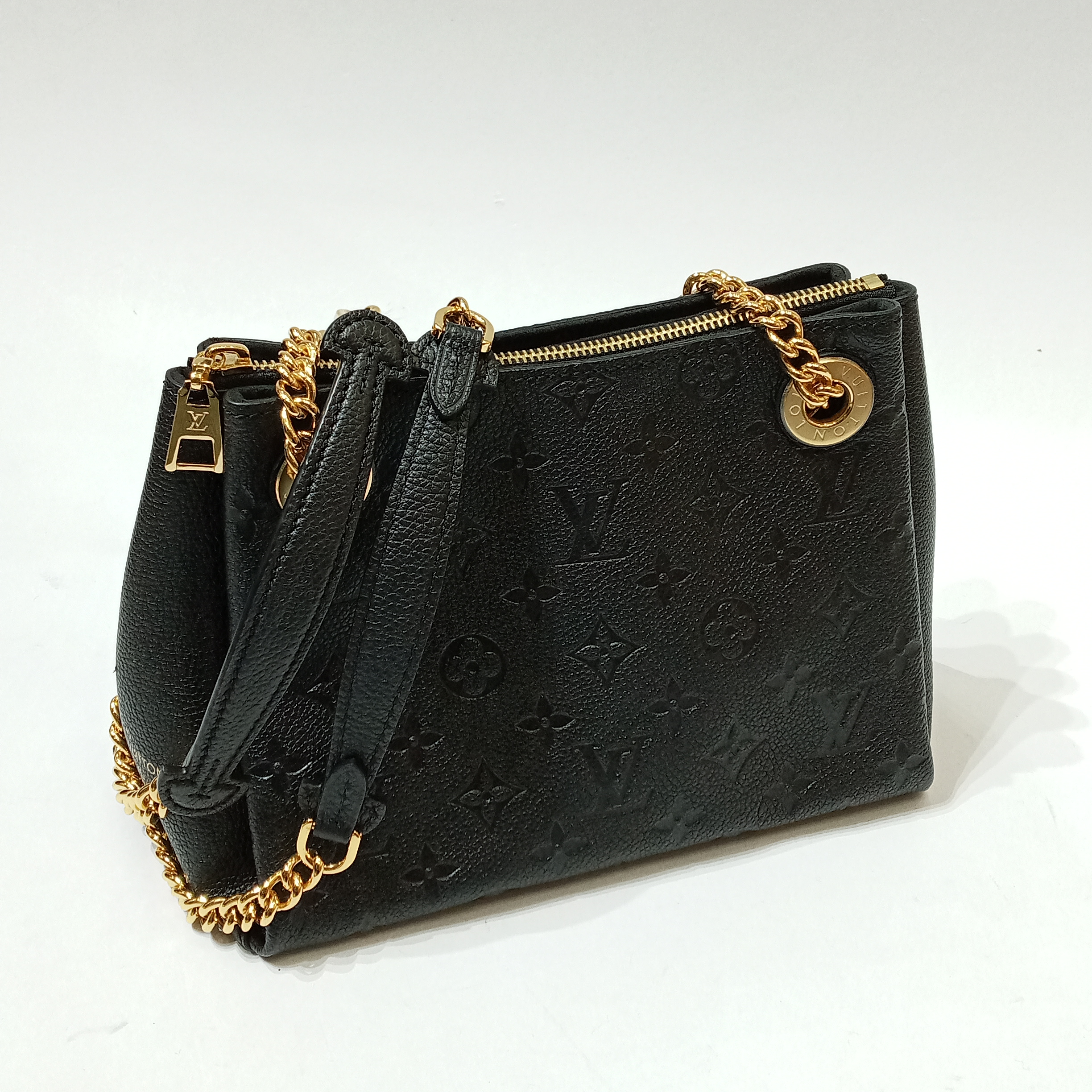 Louis Vuitton, Bags, Louis Vuitton M43748 Surene Bb Monogram Empreinte  Noir Chain Shoulder Bag