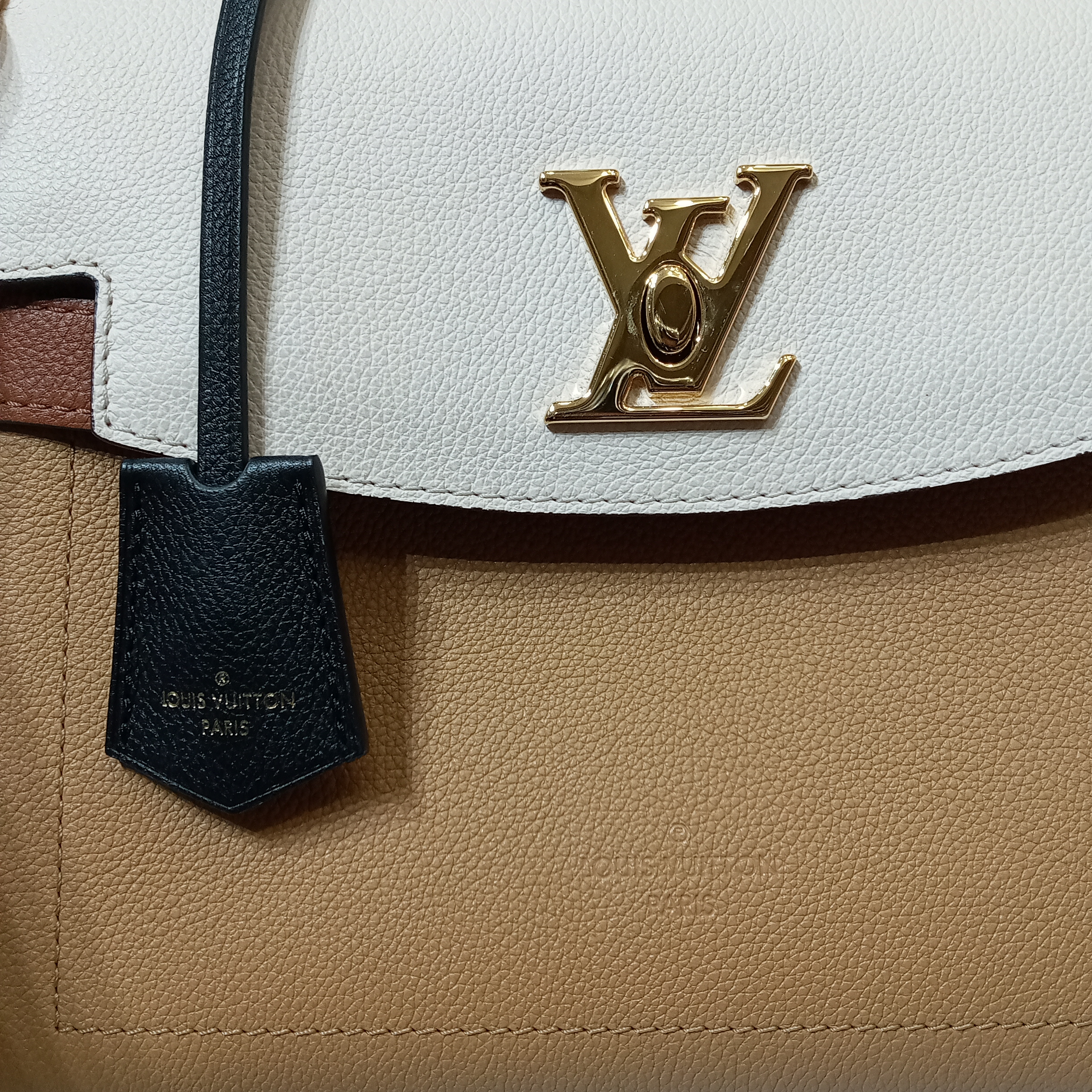 Louis Vuitton Lockme Ever BB Smokey/Quartz in Calfskin Leather