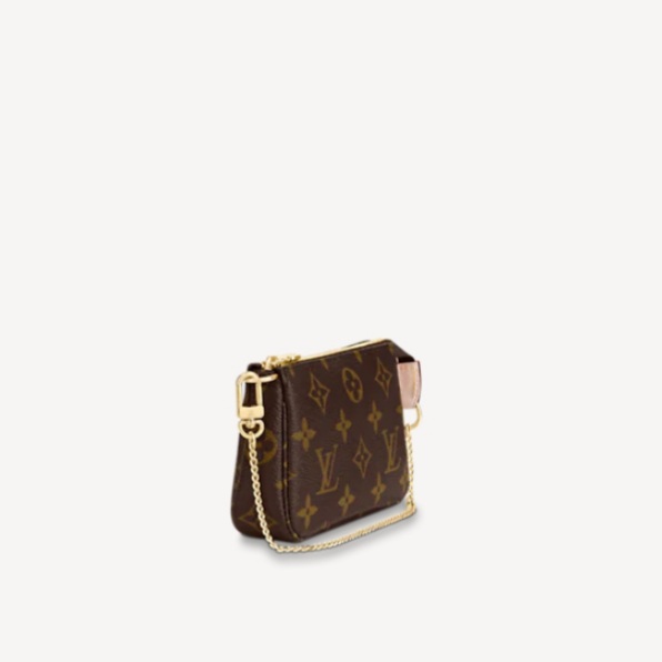 NEW Louis Vuitton Mini Pochette Accessoires on chain, Monogram, Price  Increase