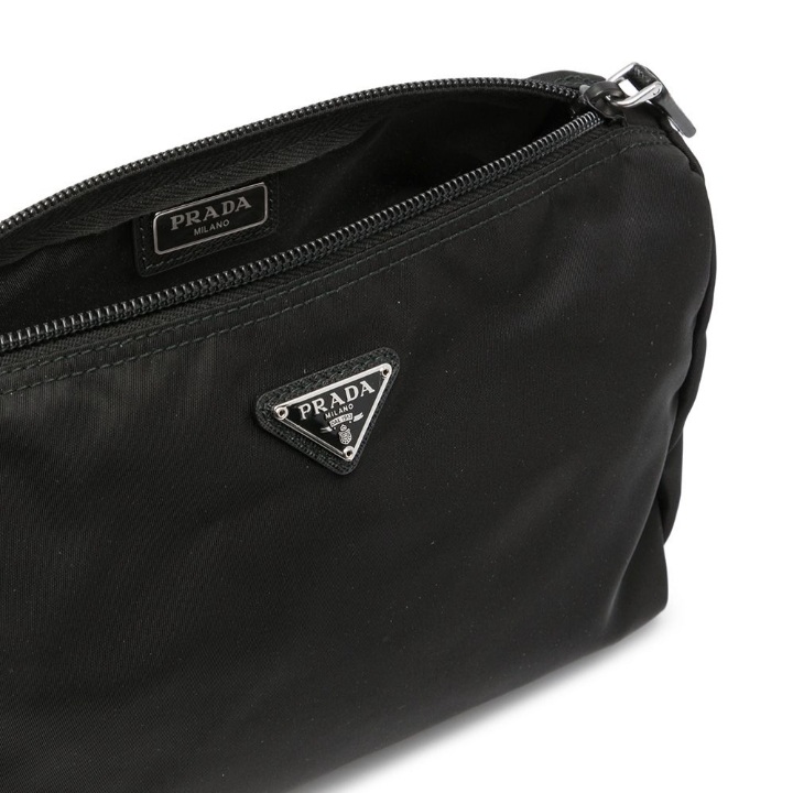 Prada 1NA011 Nylon Cosmetic Pouch Black - BrandConscious Authentics