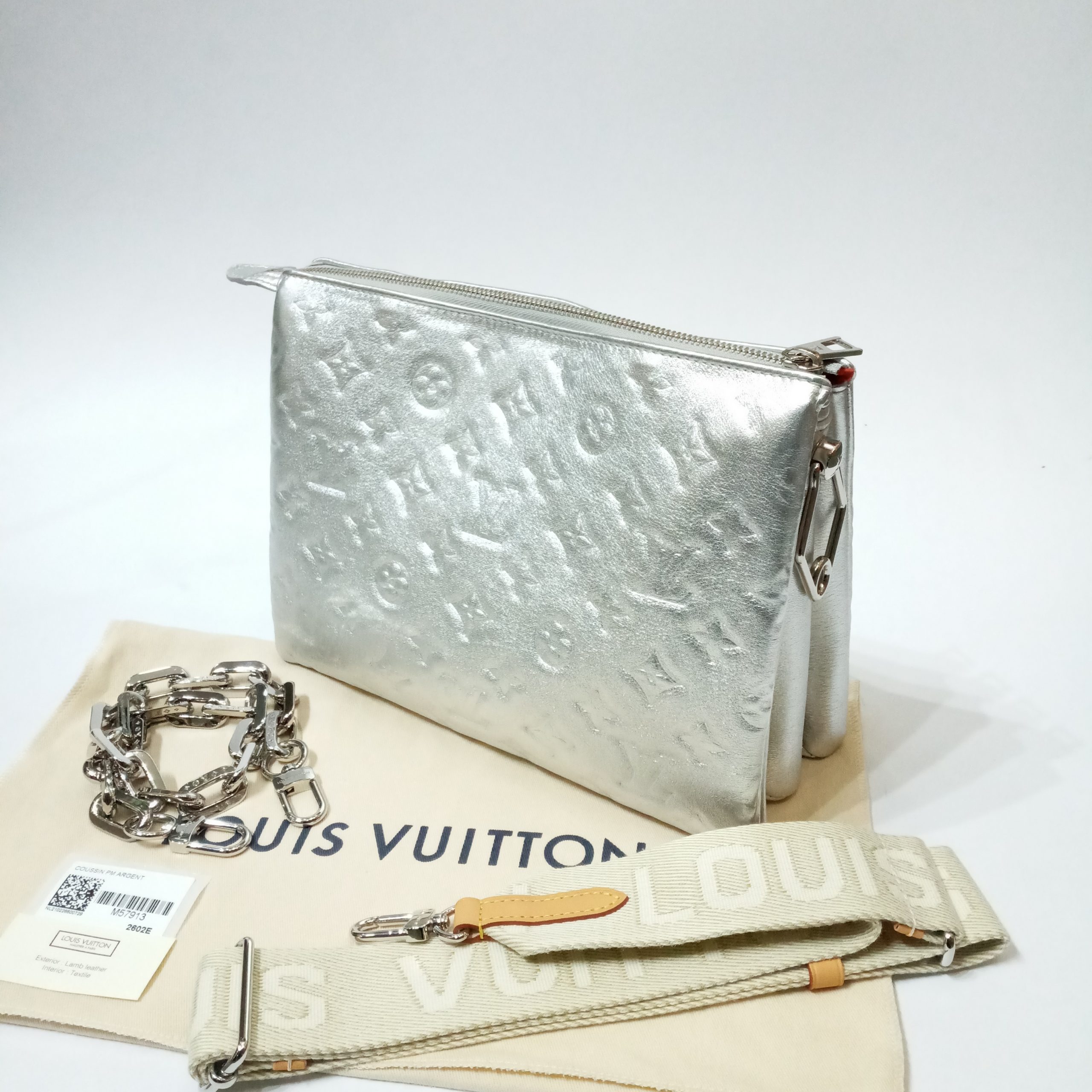 Louis Vuitton Coussin PM Silver Lamb