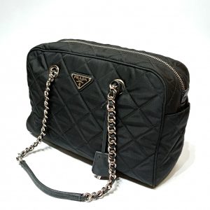 Prada 1BH174 Saffiano Leather Mini Bag Black - BrandConscious Authentics