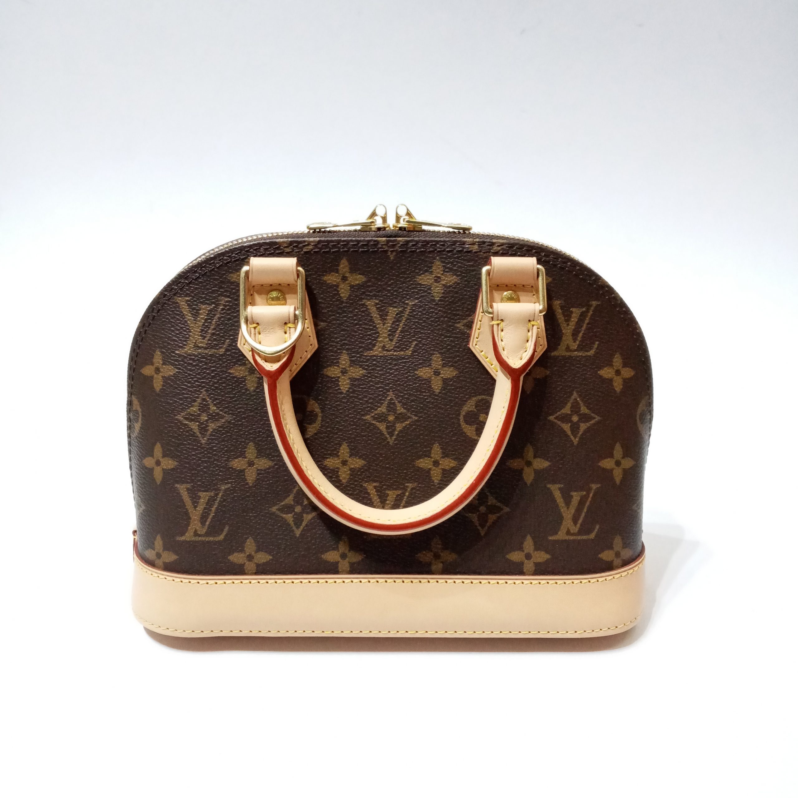 Authentic Louis Vuitton Monogram Alma BB Satchel Crossbody Handbag M53152