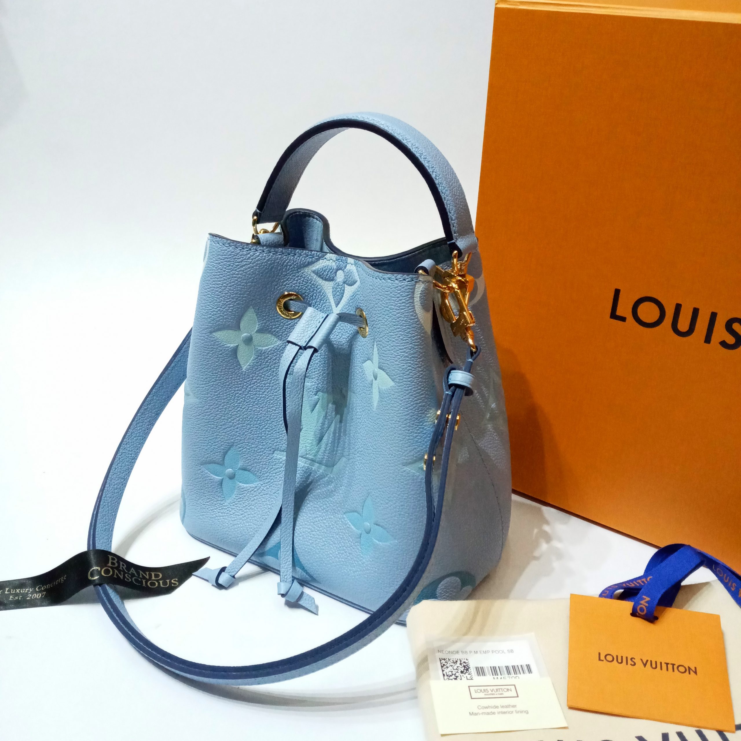 Louis Vuitton Neonoe BB Monogram Empreinte Summer Blue