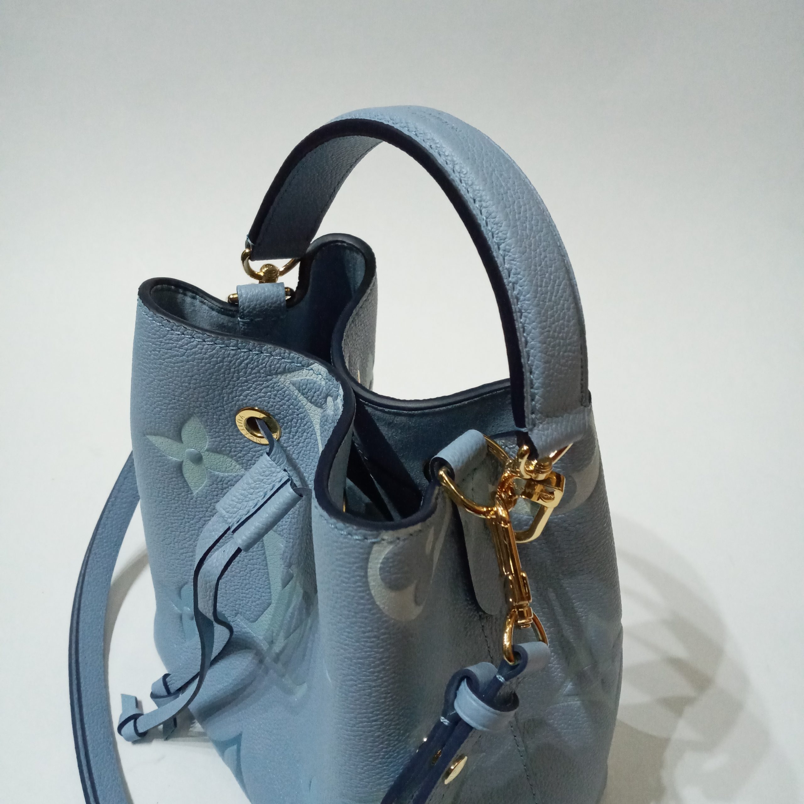 Louis Vuitton Blue Epi NeoNoe BB Silver Hardware, 2021 Available