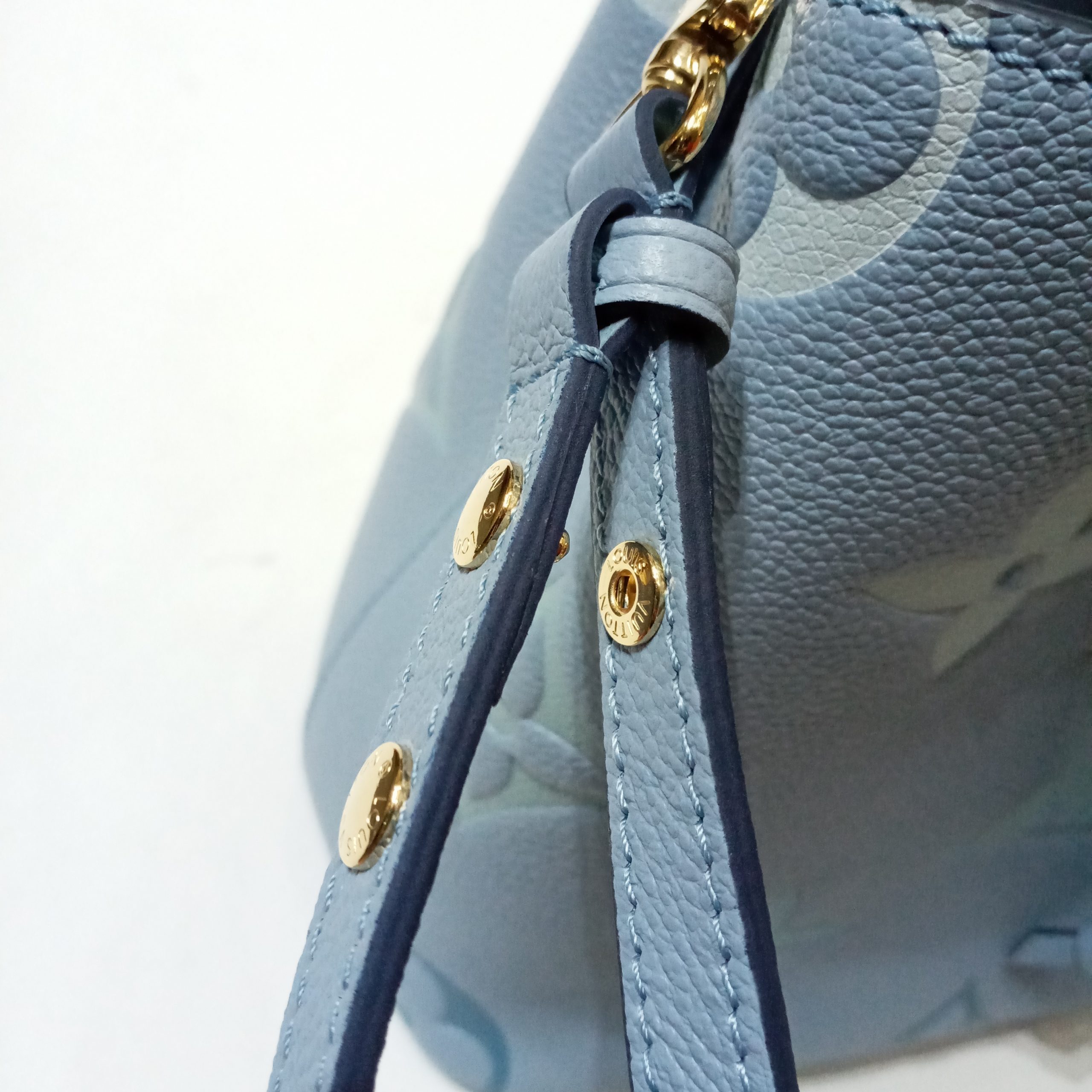 LOUIS VUITTON NeoNoe BB Monogram Empreinte Shoulder Bag Summer Blue