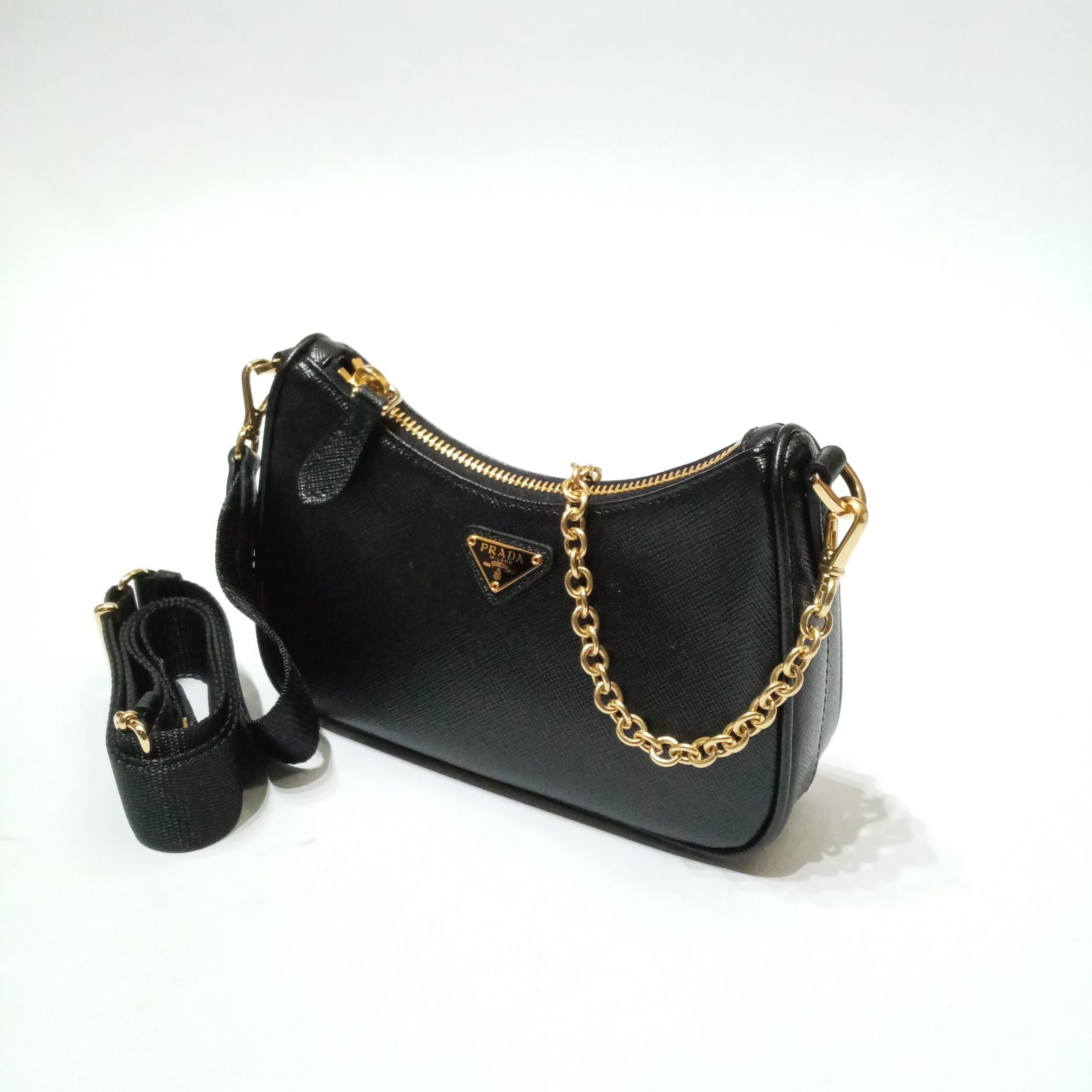 prada 1bh174 saffiano mini bag black Archives - BrandConscious Authentics