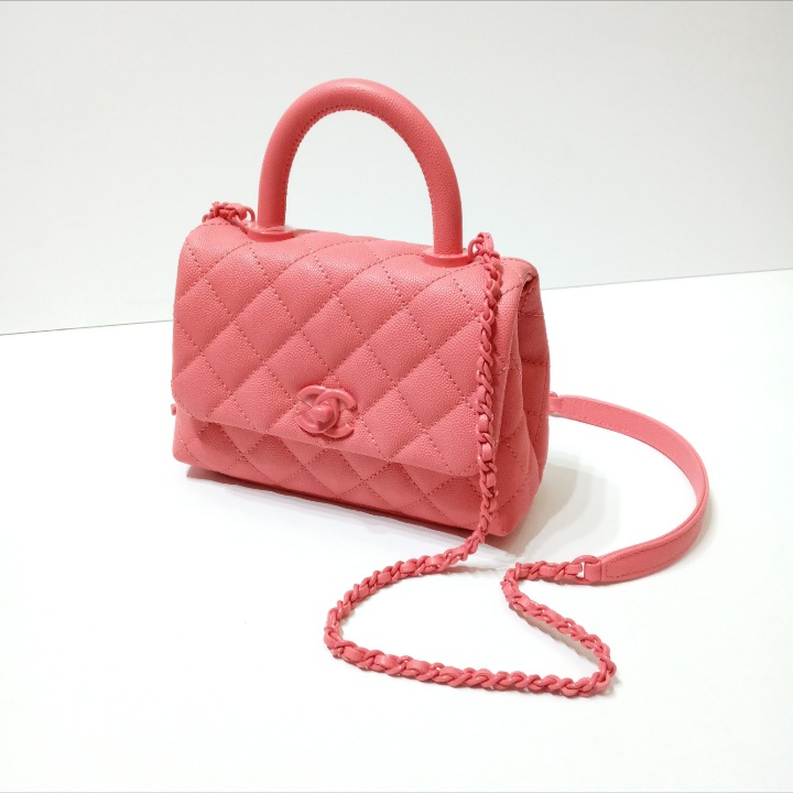 Chanel Caviar Mini Coco Handle Pink Ultra Matte Hardware - BrandConscious  Authentics