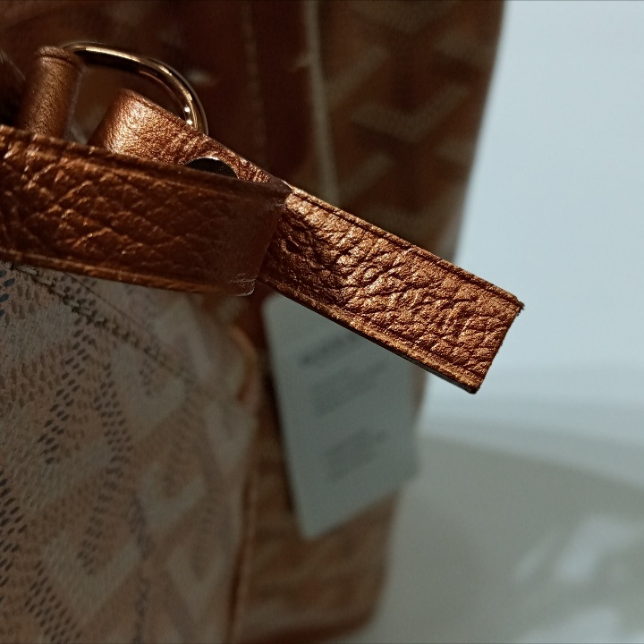 Goyard Mini Anjou Reversible Tote Metallic Rose Gold