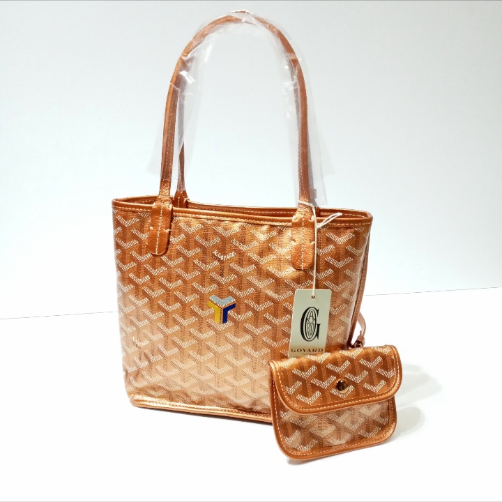 Goyard Mini Anjou Reversible Tote Metallic Rose Gold - BrandConscious  Authentics