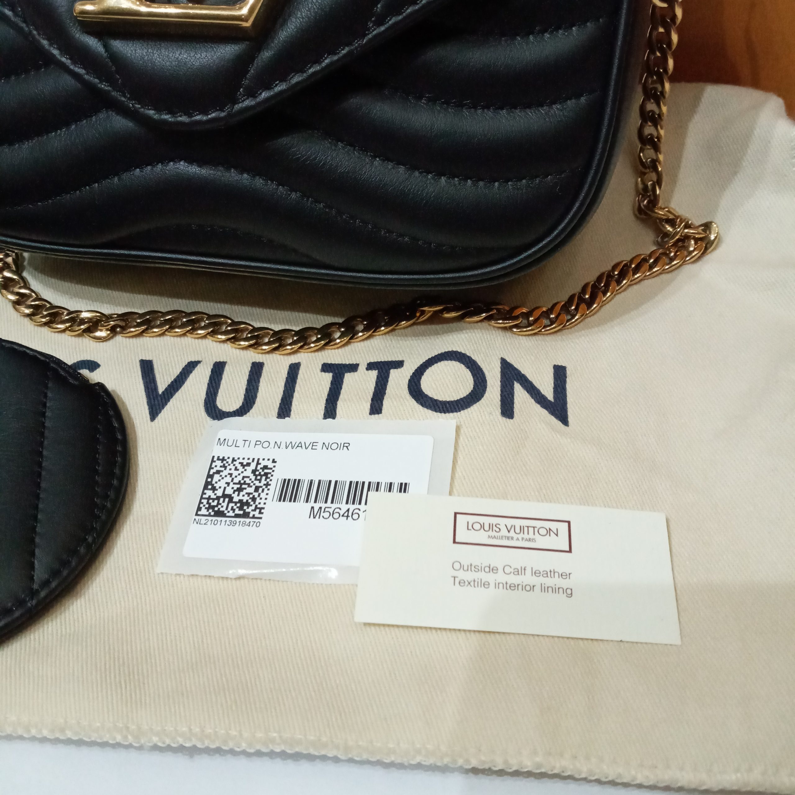 Louis Vuitton New Wave Multi Pochette (M56461) Noir Color, with