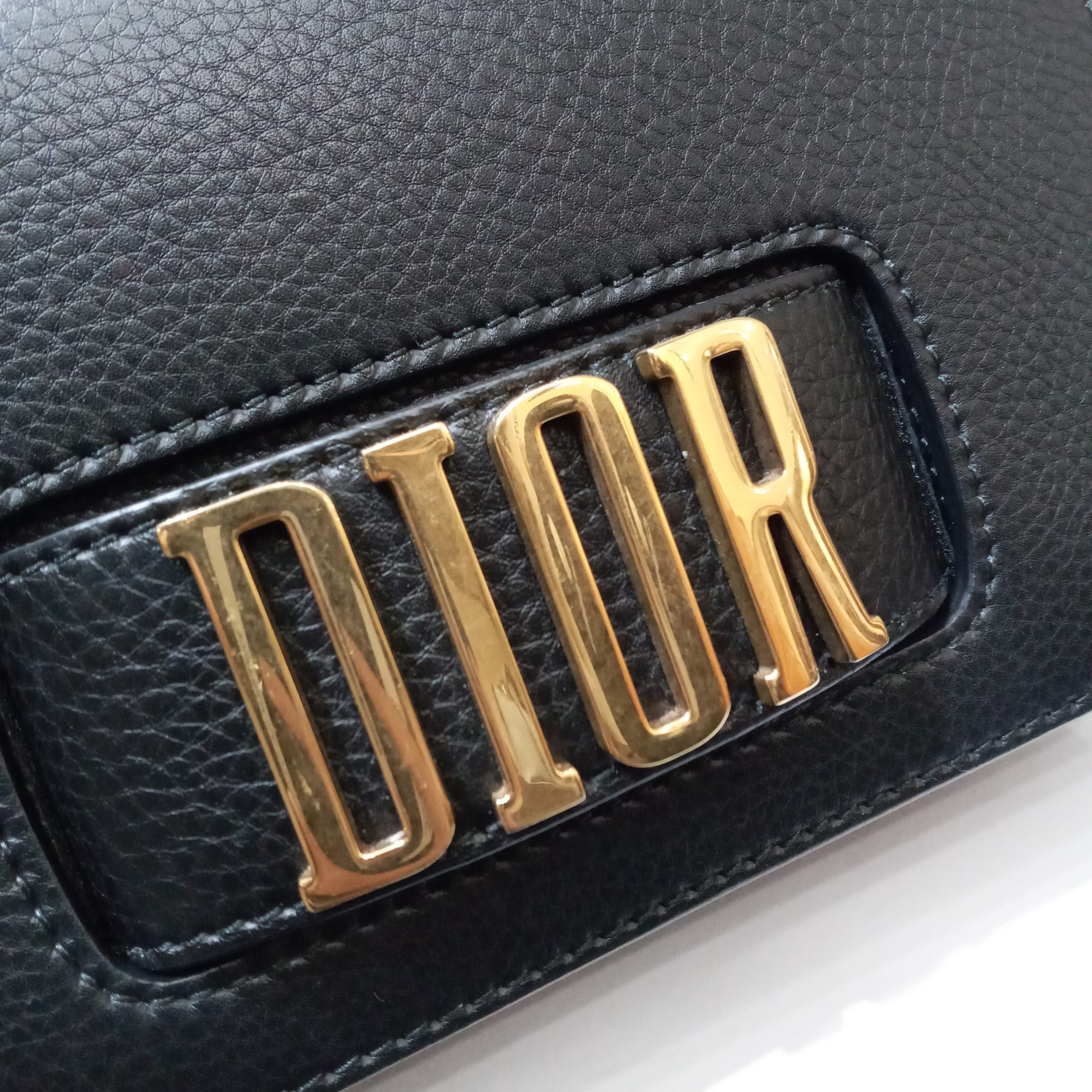 CHRISTIAN DIOR Smooth Calfskin Diorevolution Flap Bag Black 193730   FASHIONPHILE