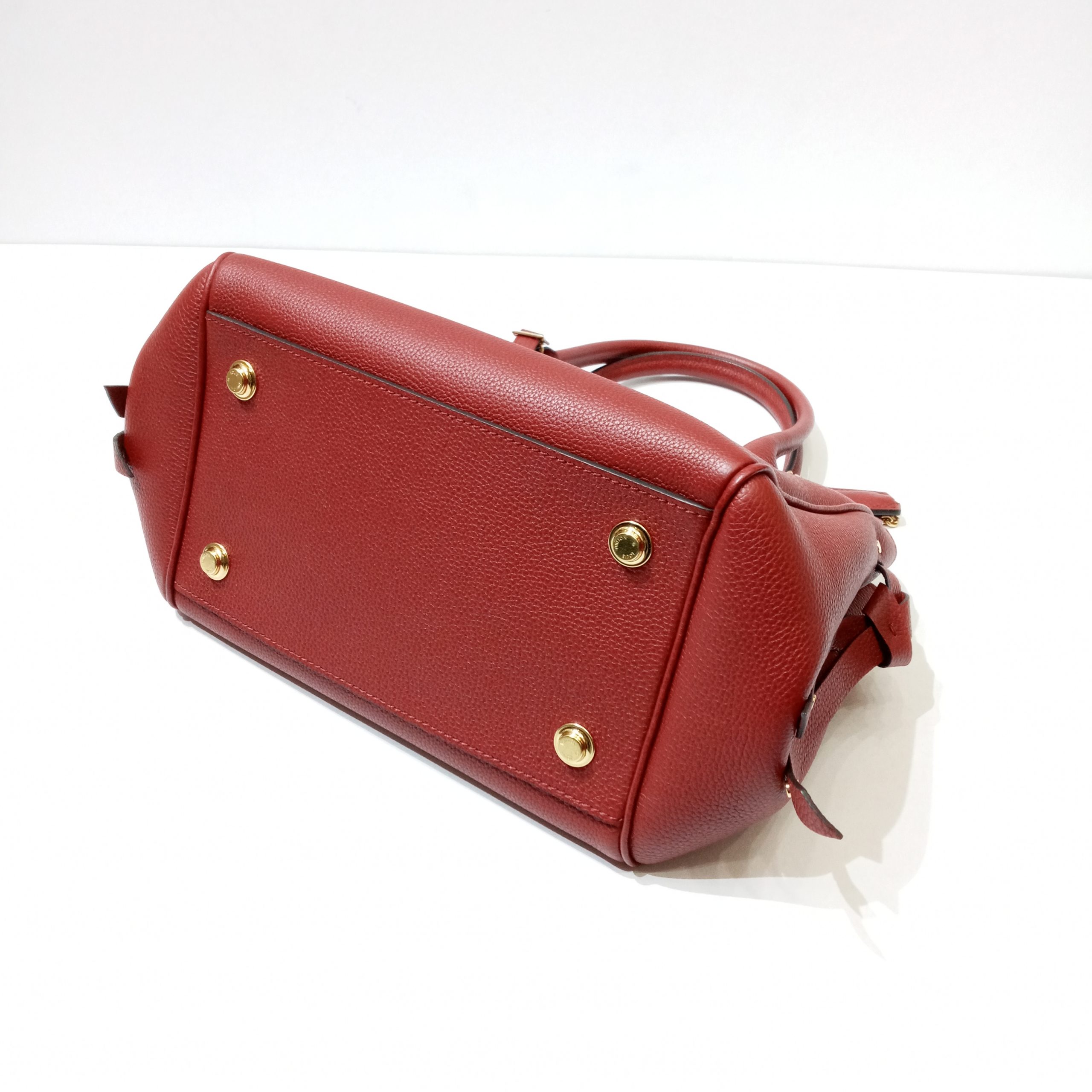 Louis Vuitton Milla PM, Red with Gold Hardware, Preowned in