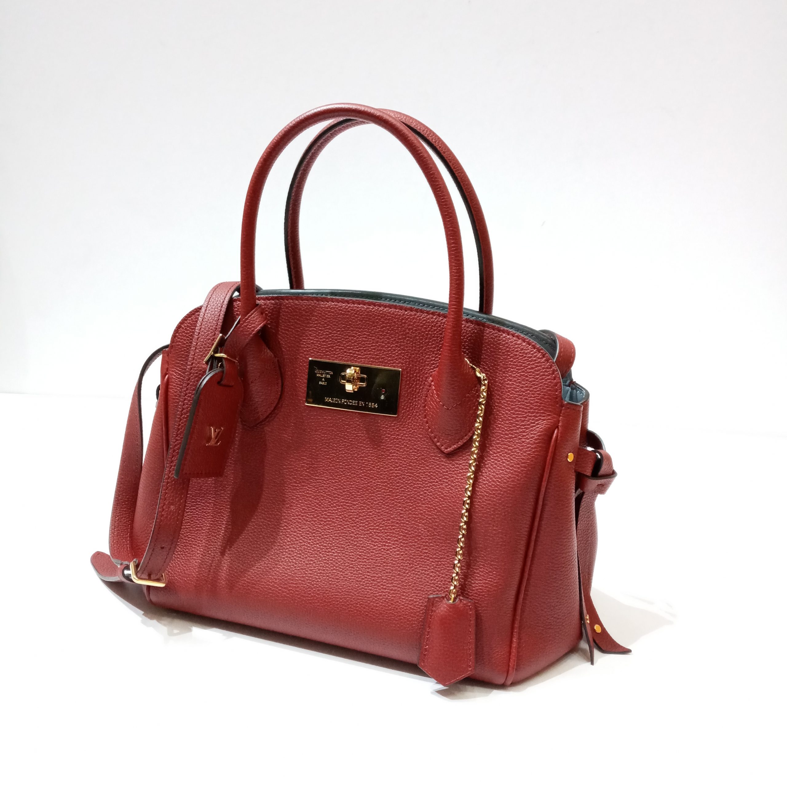 Louis Vuitton Red Leather 2Way Milla PM Bag Louis Vuitton