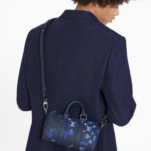 Louis Vuitton Monogram Ink Watercolor Keepall Xs Blue