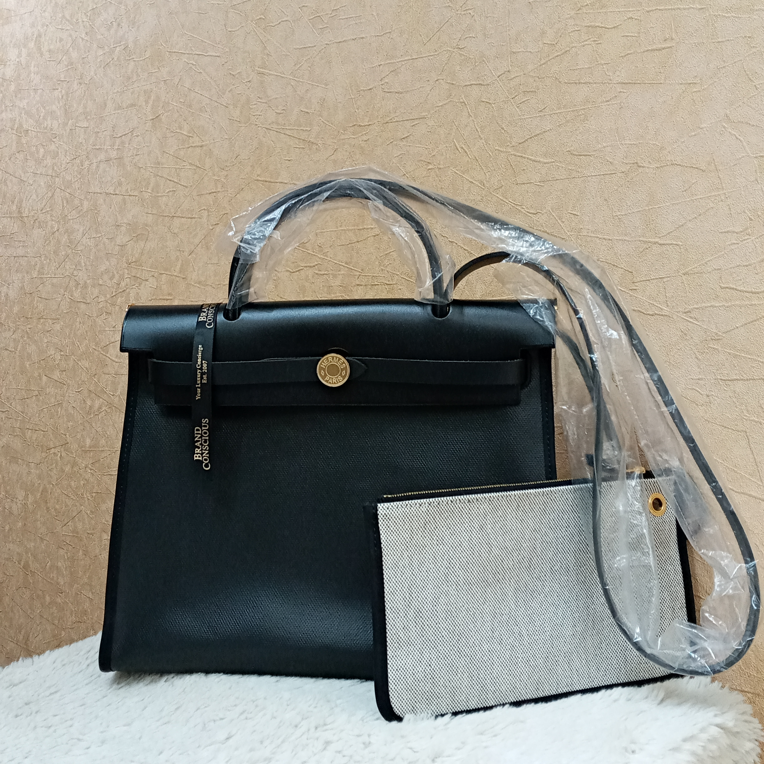 LoVey Goody - 🖤Brand New Hermes Herbag 31 Black in Gold