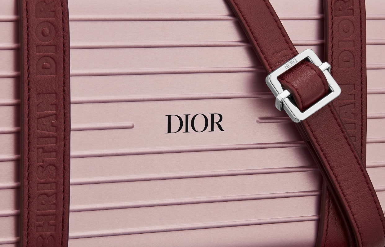 Dior x RIMOWA Personal Clutch On Strap Aluminium Pink in Aluminium/Grained  Calfskin with Silver-tone - US