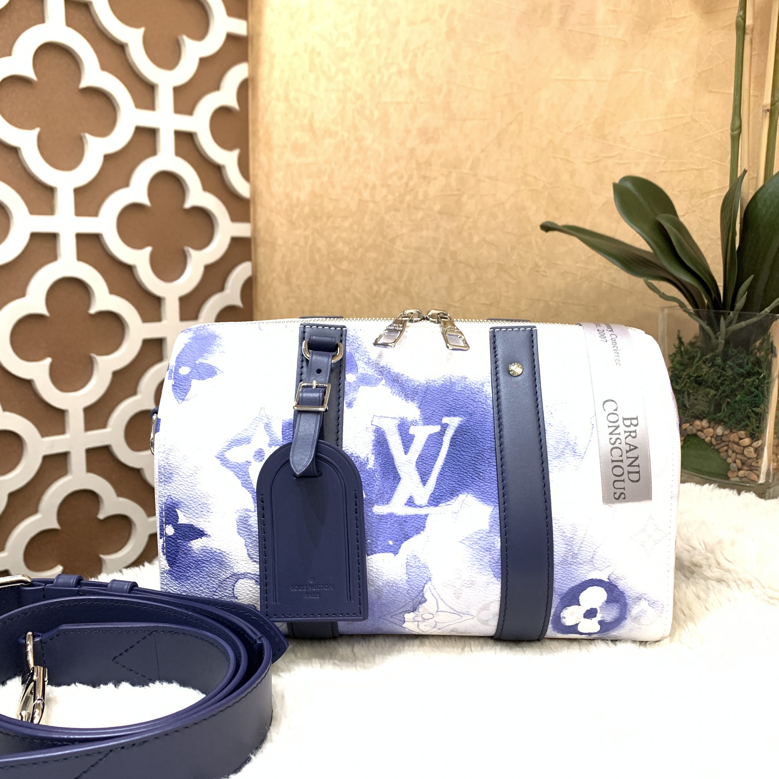 Louis Vuitton Keepall XS Monogram Watercolor Ink Blue – Coco Approved Studio