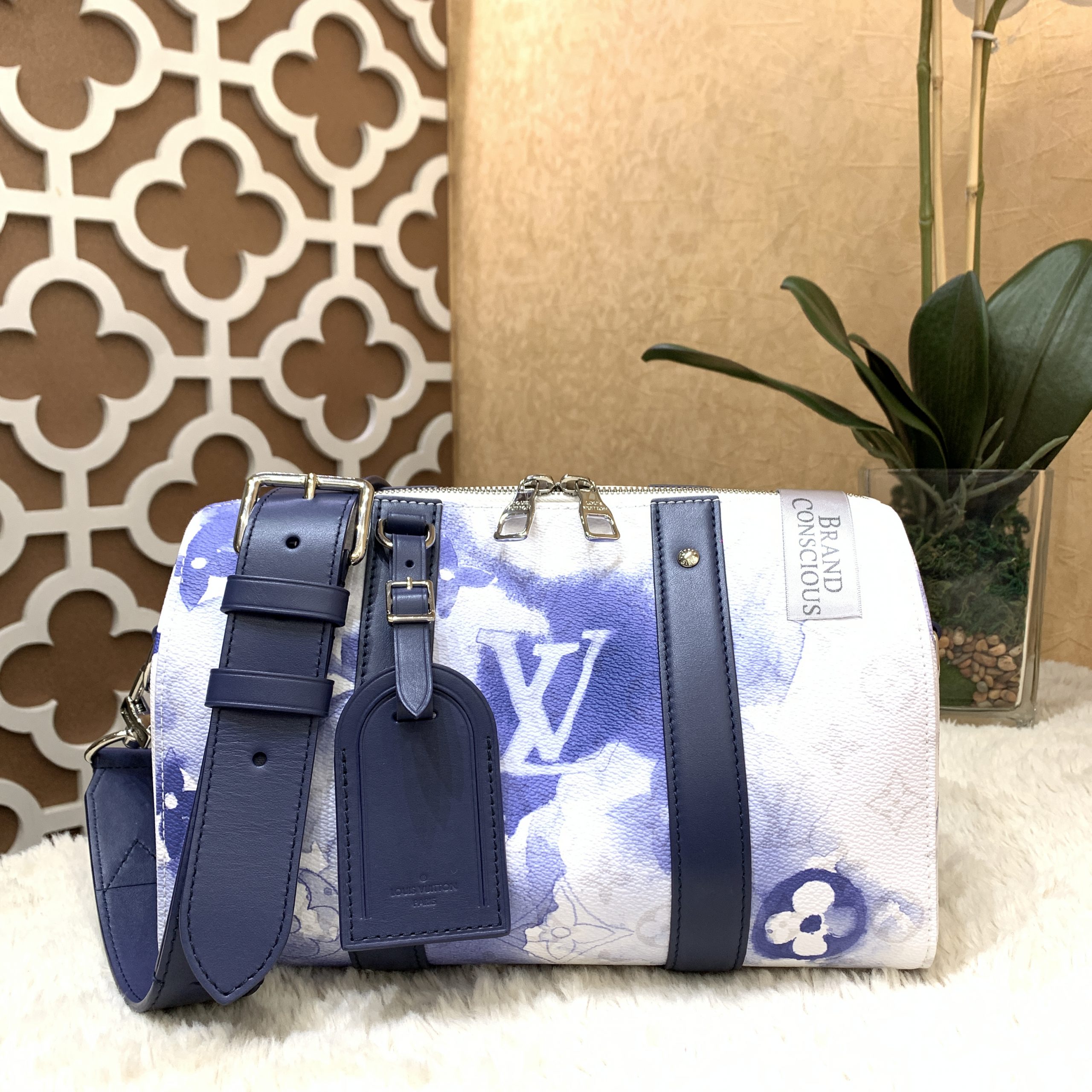 Louis Vuitton Monogram Watercolor City Keepall Blue - BrandConscious  Authentics