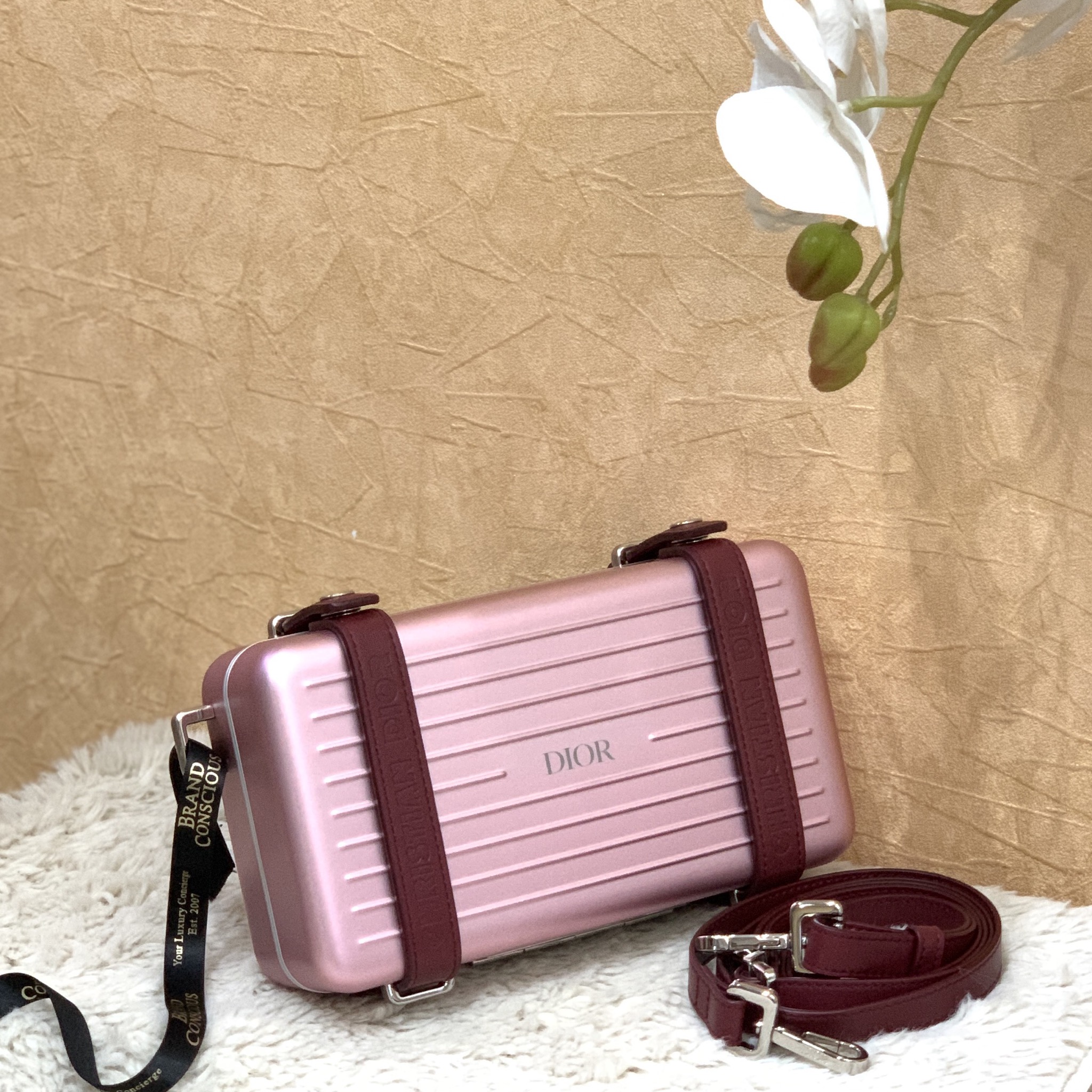 DIOR X RIMOWA Ltd.Personal Clutch Bag Mini Suitcase Handbag Bag