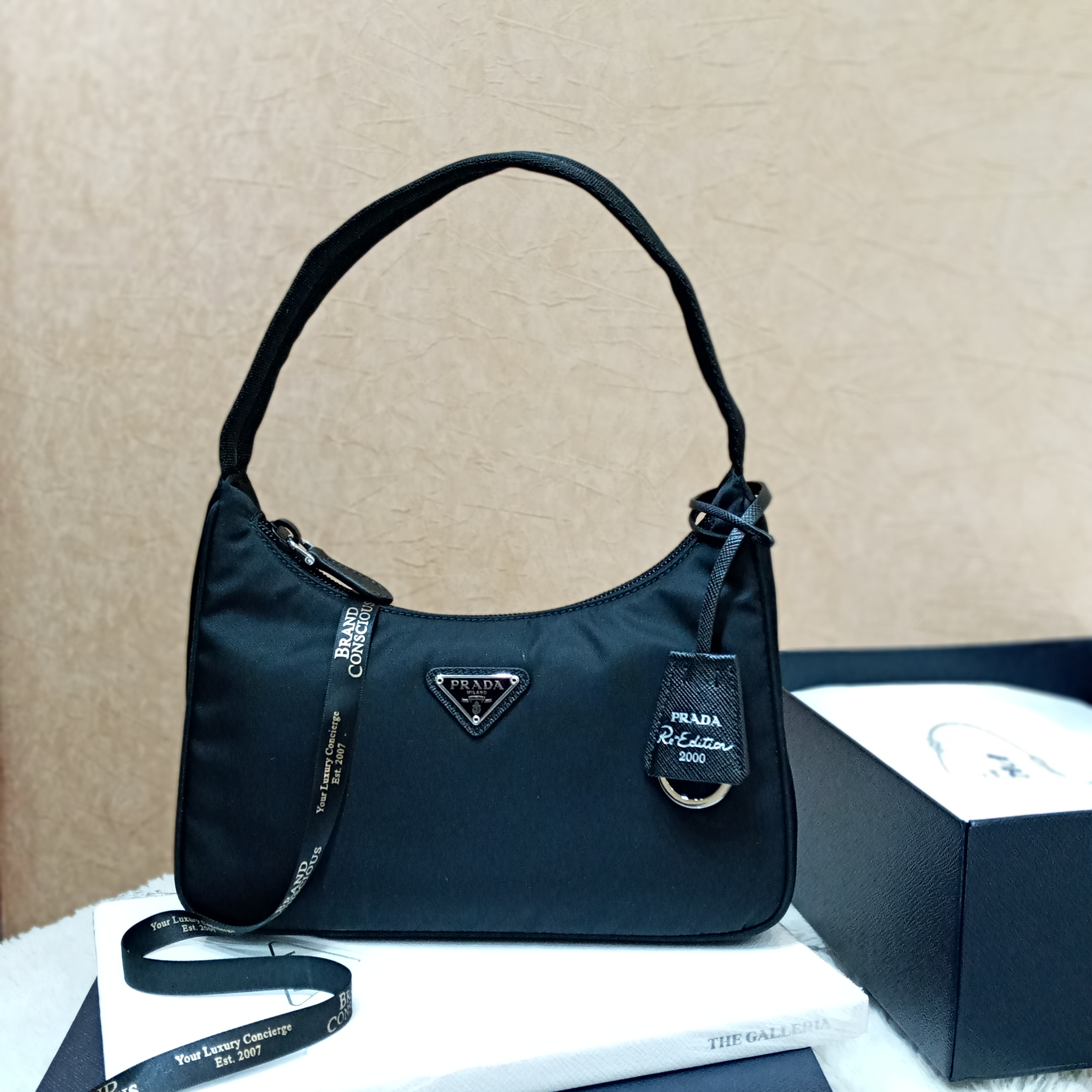 Prada 1NE515 Re-Edition 2000 Nylon Mini Bag Black - BrandConscious  Authentics