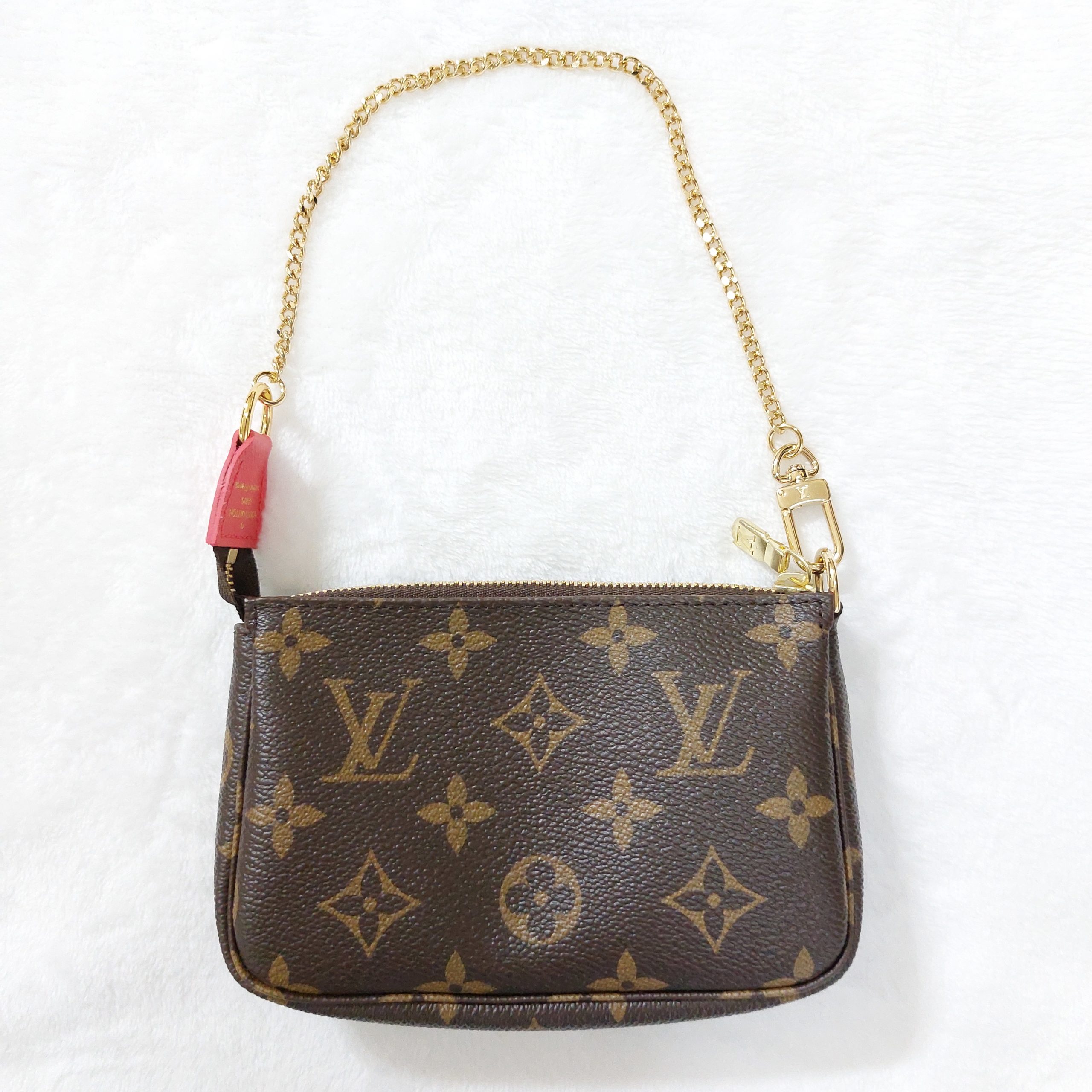 Louis Vuitton Brown, Pattern Print 2022 Monogram Christmas Animation Mini Pochette Accessoires