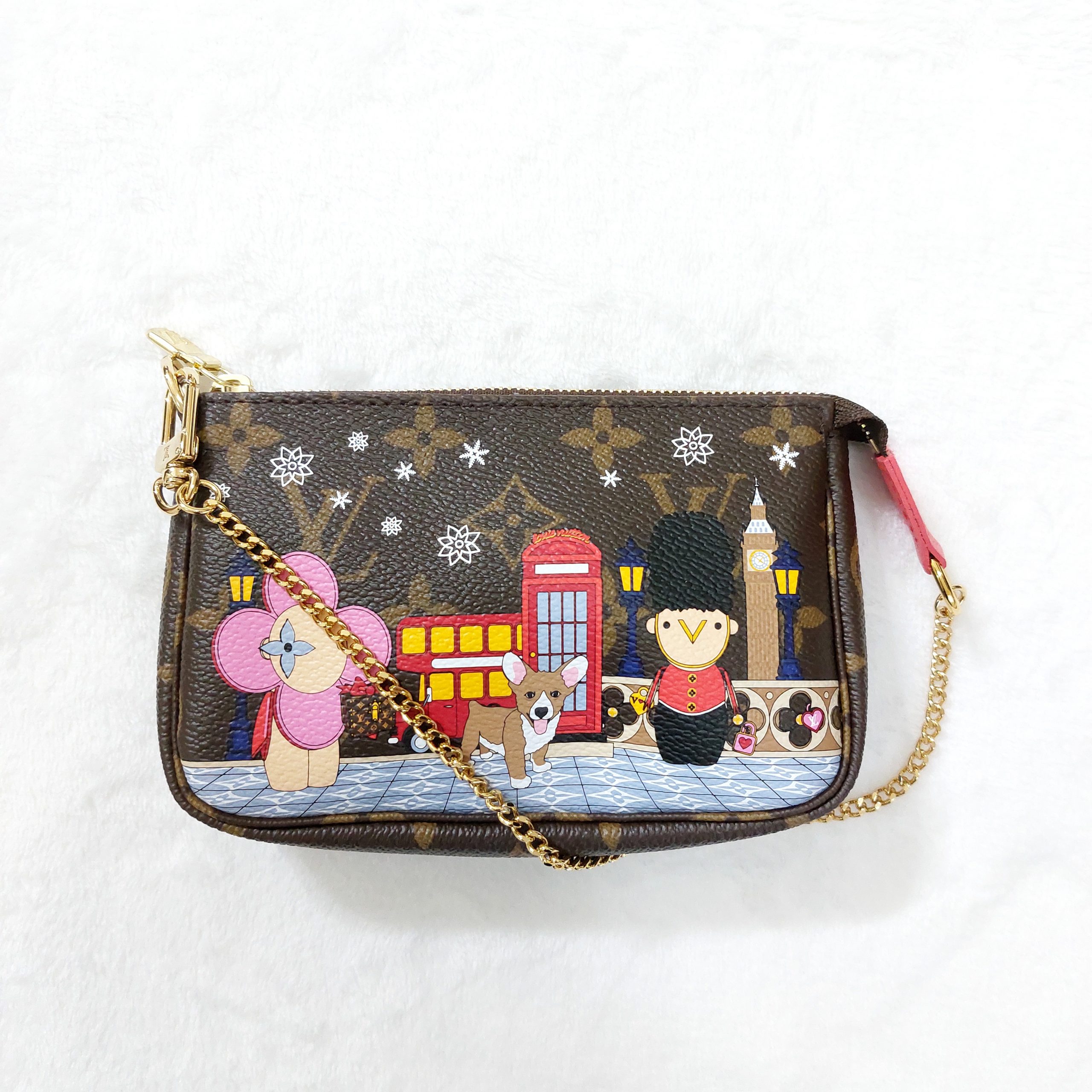 Louis Vuitton 2022 Christmas Animation Monogram Mini Pochette