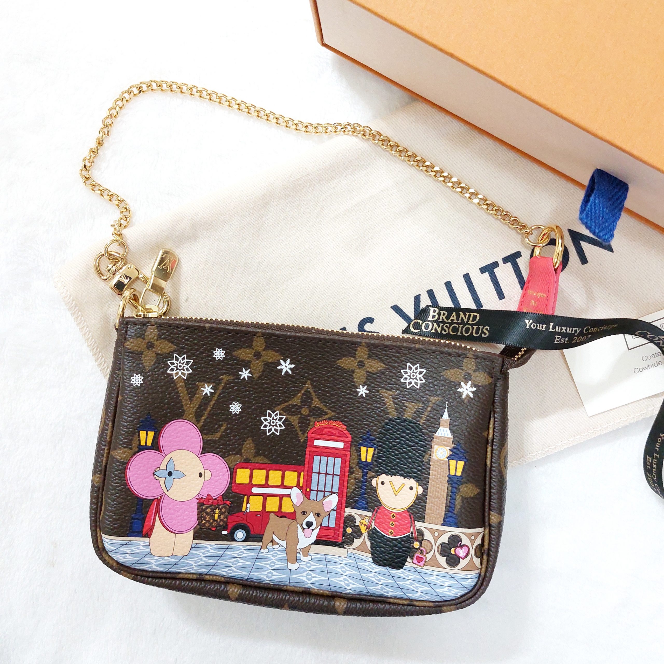 Louis Vuitton Bag Mini Pochette 2016 Christmas Animation
