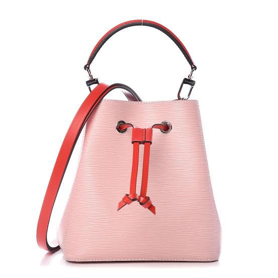 Authentic Louis Vuitton Epi Neo Noe in Ballerine Pink Bucket Shoulder Bag  M54370