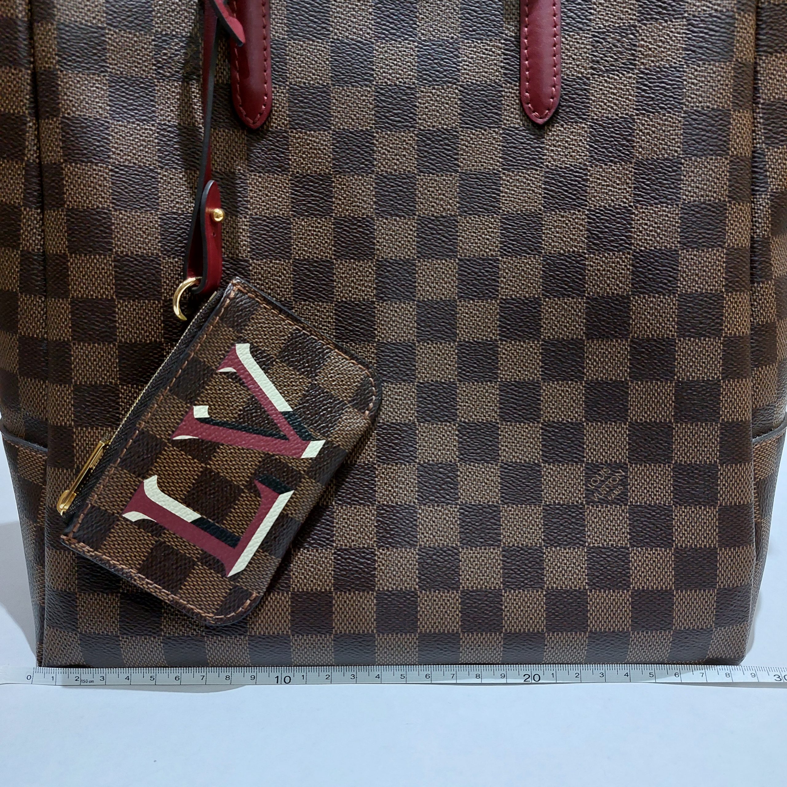 Louis Vuitton Damier Ebene Belmont MM Cherry Berry