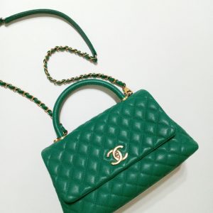 chanel coco handle medium green Archives - BrandConscious Authentics