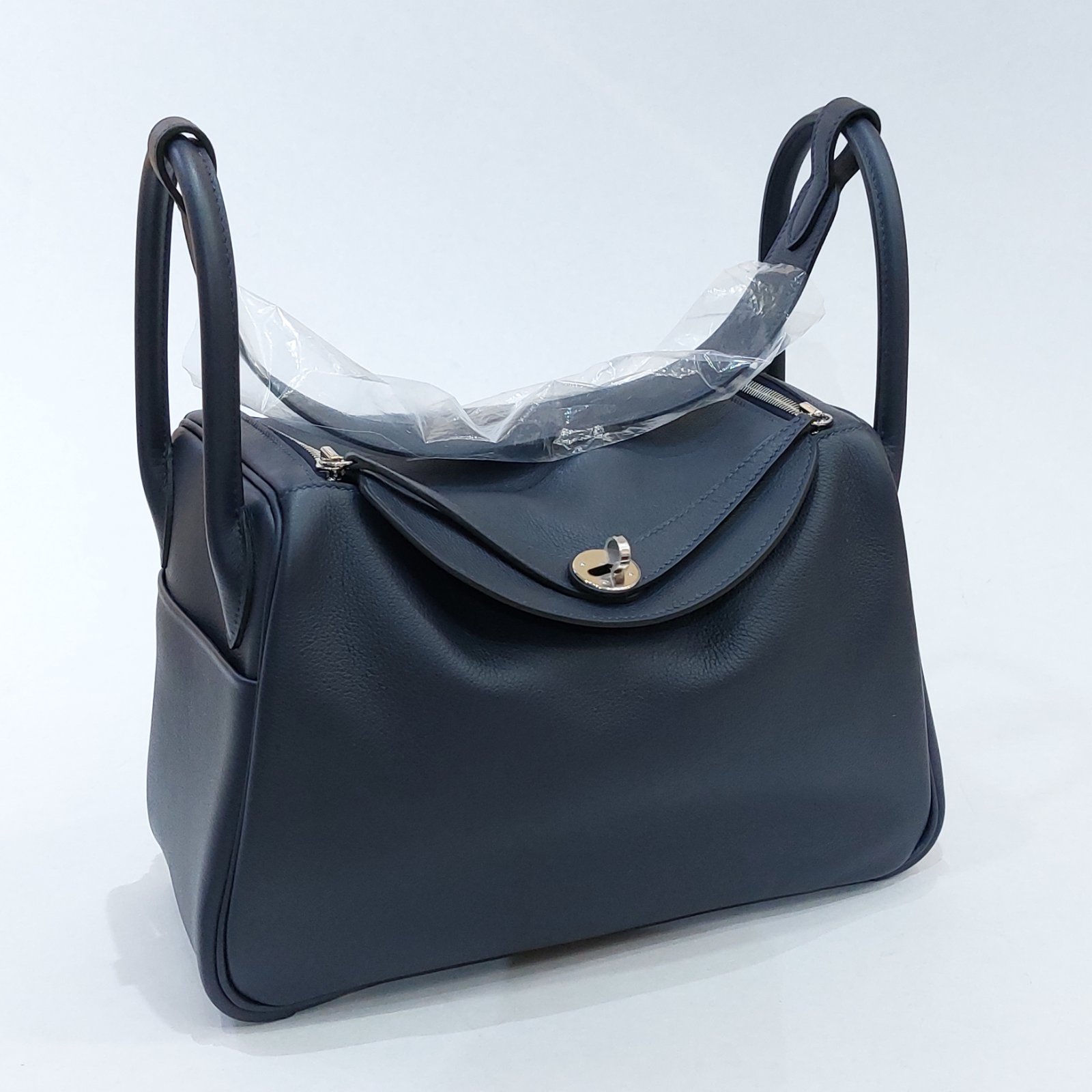 HERMES LINDY 30CM BLEU NUIT