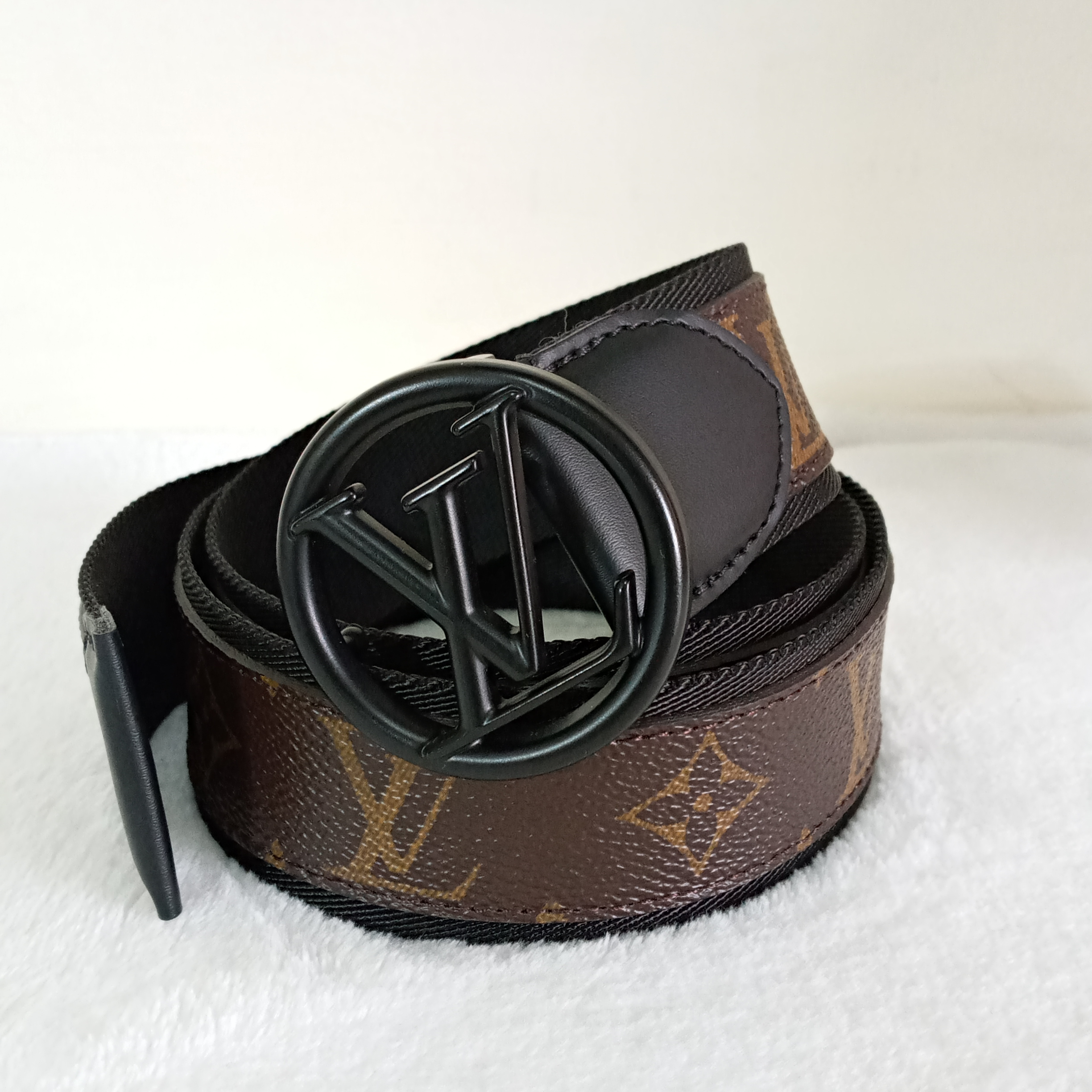 Louis Vuitton 40mm Monogram Canvas LV Initials Belt Size 85/34 - Yoogi's  Closet