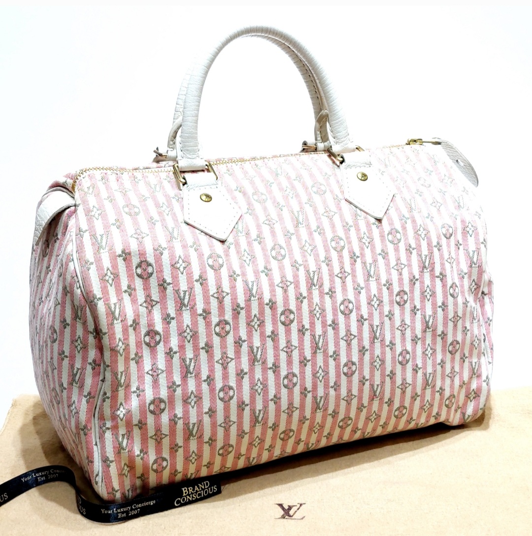 Auth Louis Vuitton Monogram Minilin Speedy 30 Croisette M95500