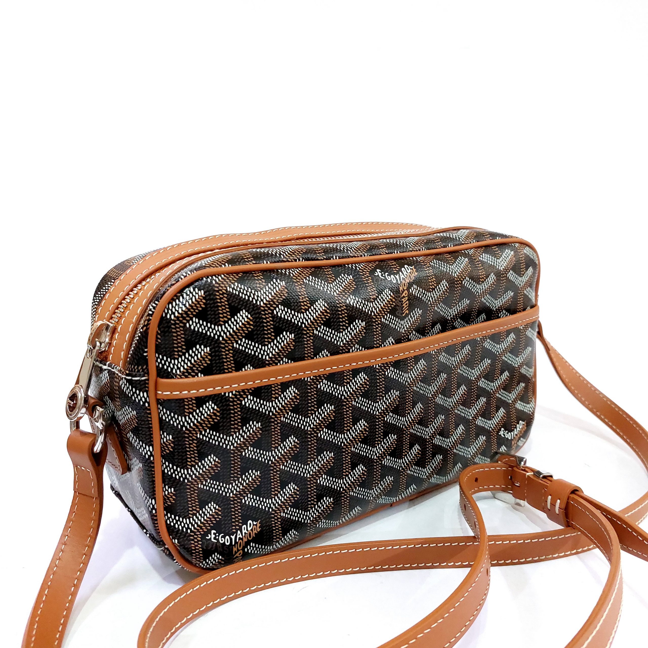 Goyard Goyardine Sac Cap Vert Tan Crossbody Bag - BrandConscious Authentics