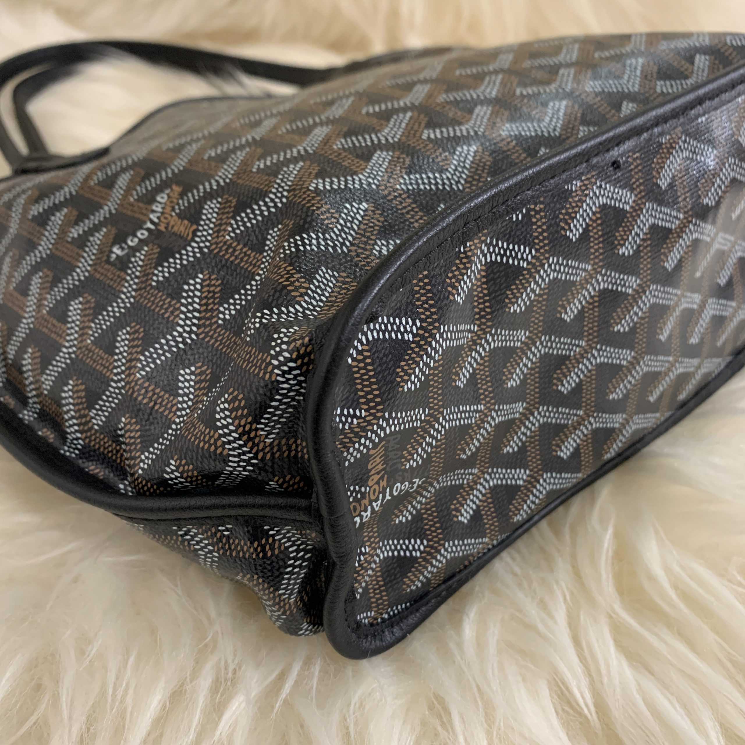 Goyard - Mini Anjou - Black Goyardine - Unused